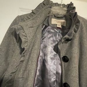 Grey women’s wool coat. Size medium- Covington